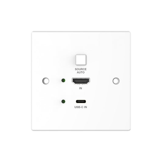 AV L WP150H-UK 4K60 2x1 HDBT Extender with USB-C/HDMI™ Inputs (86x86mm)