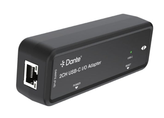 AV L Dante AVIO Dante USB-C Audio I/O Adapter 2CH Bi-Directional Converter ( POE )