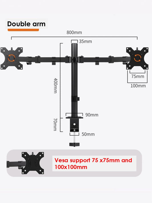AVL M052 Dual Mount Desktop Stand