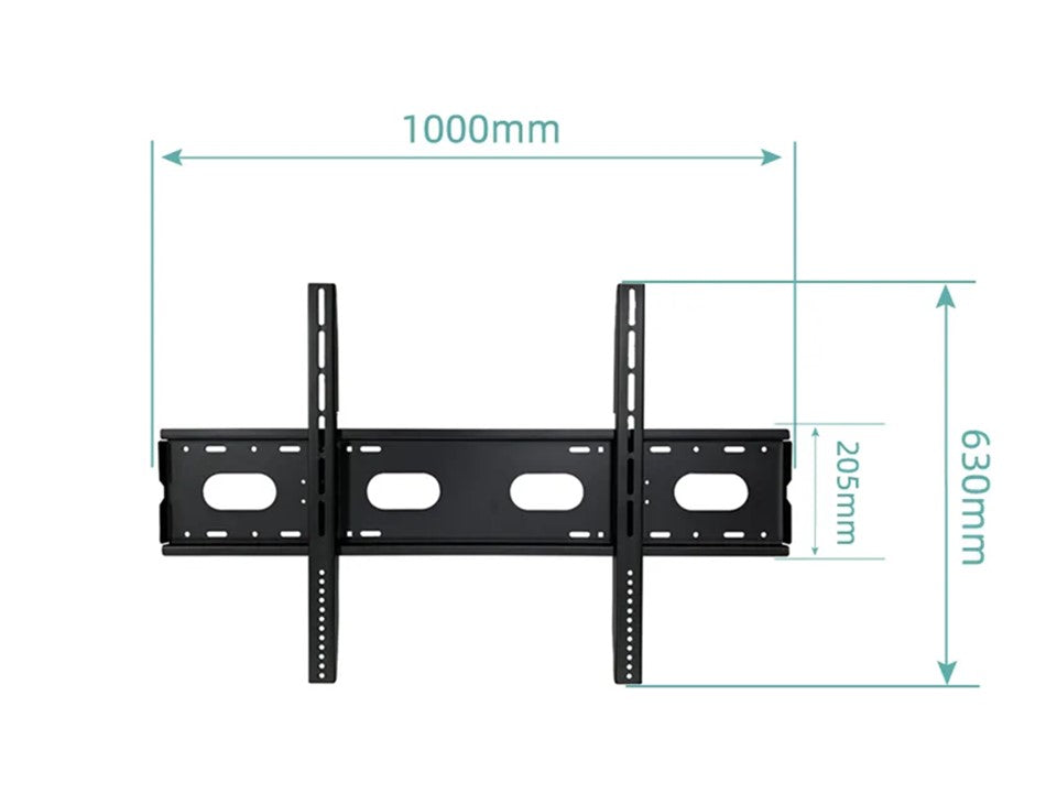 (AV L V120) Fixed Wall Mount Bracket 42"-120" Vesa 1000x 600mm