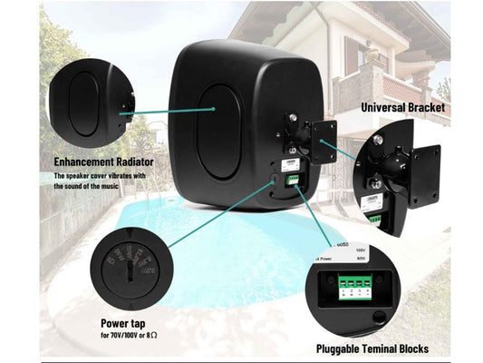 Commercial PA System Wall Mounted Speaker Model DSP6050