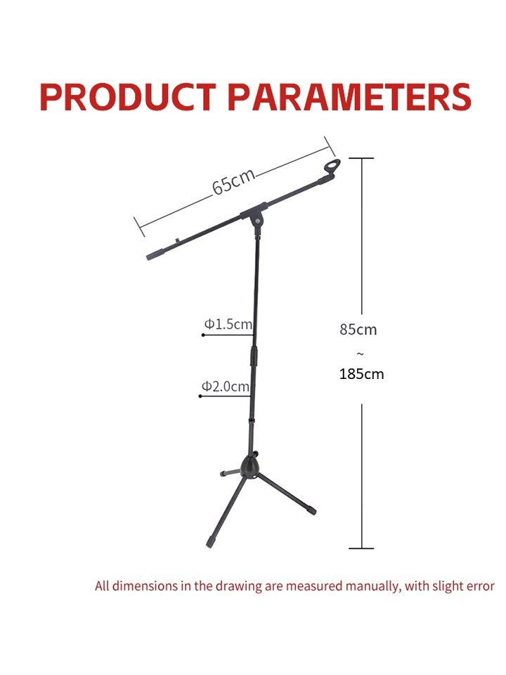 AVL M300 Professional Black Swing Boom Floor Metal Adjustable Stage Tripod Mic Microphone Stand