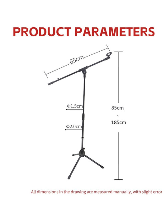 AVL M300 Professional Black Swing Boom Floor Metal Adjustable Stage Tripod Mic Microphone Stand