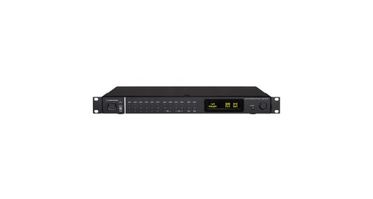 Audio Technica, ATDM-1012DAN, Digital Smart Mixer DSP 10in. 2 ST in. 8 out. 2 ST out.  With AT-Link Audio Network+ Dante