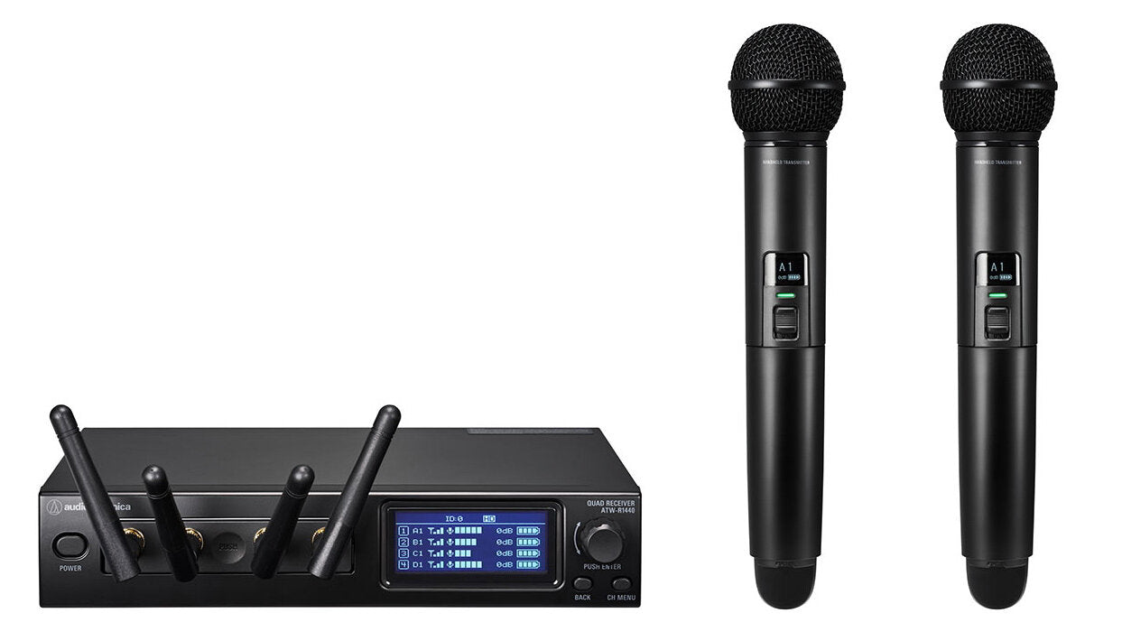 Audio Technica ATW-1422 System 20 PRO Dual Wireless Handheld Mic System