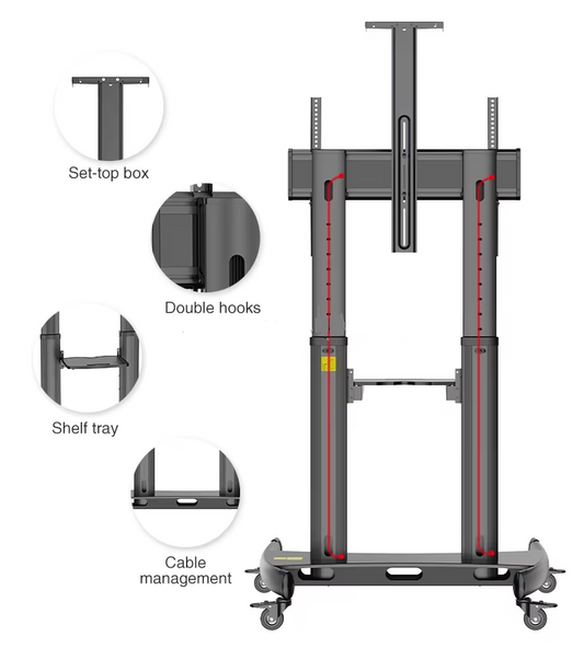 KALOC KLC -190 Mobile TV CART