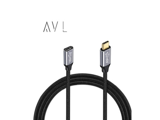 USB C Extension Cable Type C3.2 Gen 2 Male to Female Extender Data Cord for Cellphone Laptop