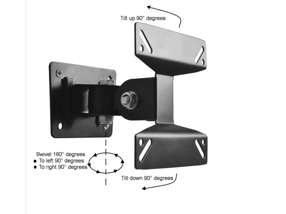 AVL S01 Swivel 90 degree Wall Mount Bracket 14" - 27"
