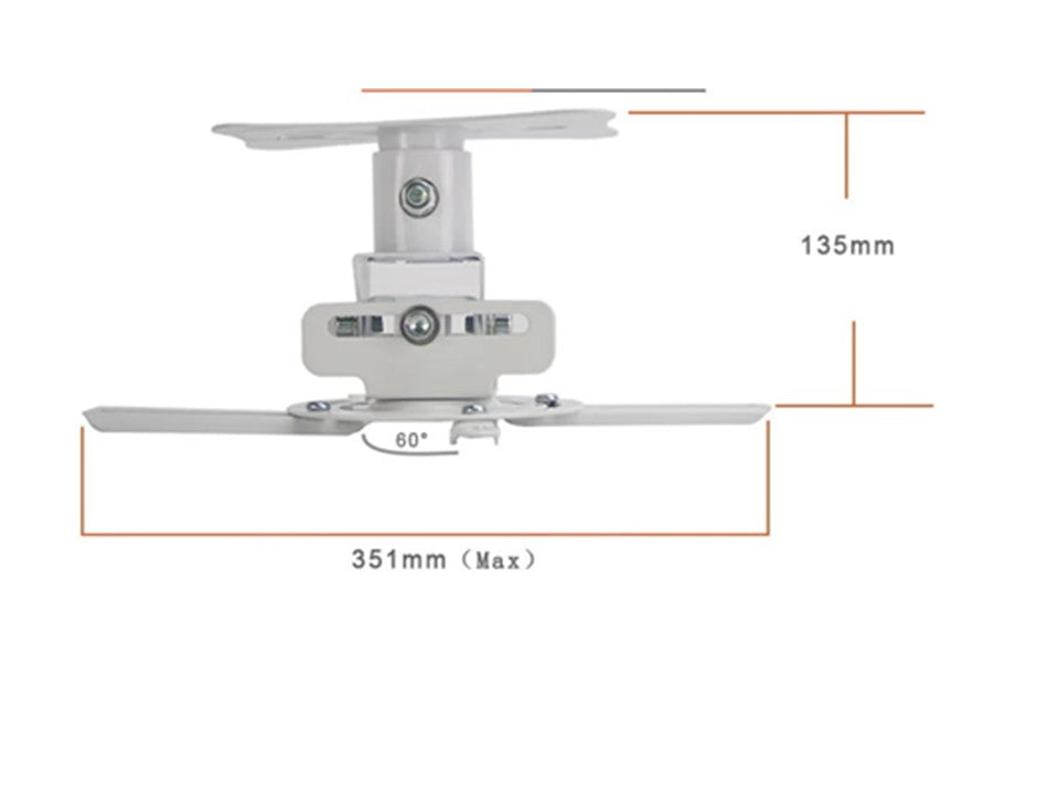 AVL T717M Ceiling Mount Kit for All Projectors, 360 degree Rotatable Smart
