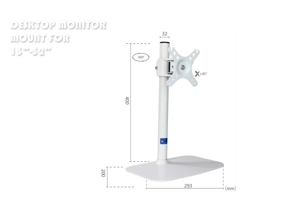 AVLDZ20 Monitor base desktop lifting rotation 180 degree adjustable bracket for 13-32 inch