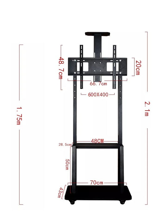 (AVL 1700 )TV Stand With Wheels for 32-70" screen TV rack TV Cart Trolley Mobile