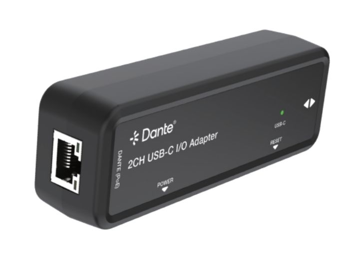 AV L Dante AVIO Dante USB-C Audio I/O Adapter 2CH Bi-Directional Converter ( POE )