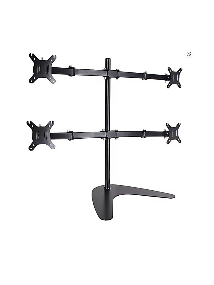 AVL T044 Four-screen display bracket 4-arm screen monitor support stan ...