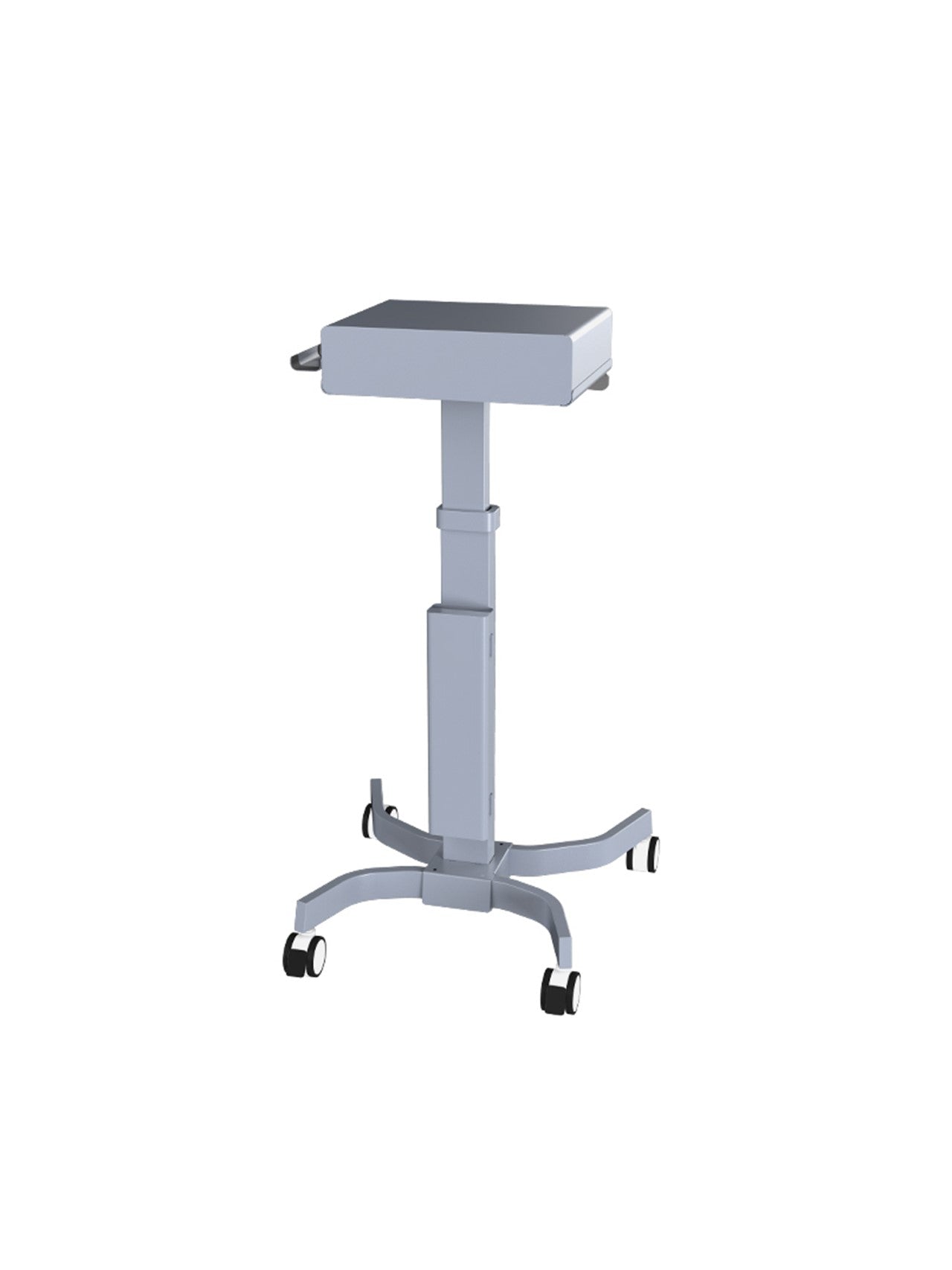 Height Adjustable Medical Trolley Mobile Workstation Laptop Dental Cart With Oral Scanner Holder-MCS-06