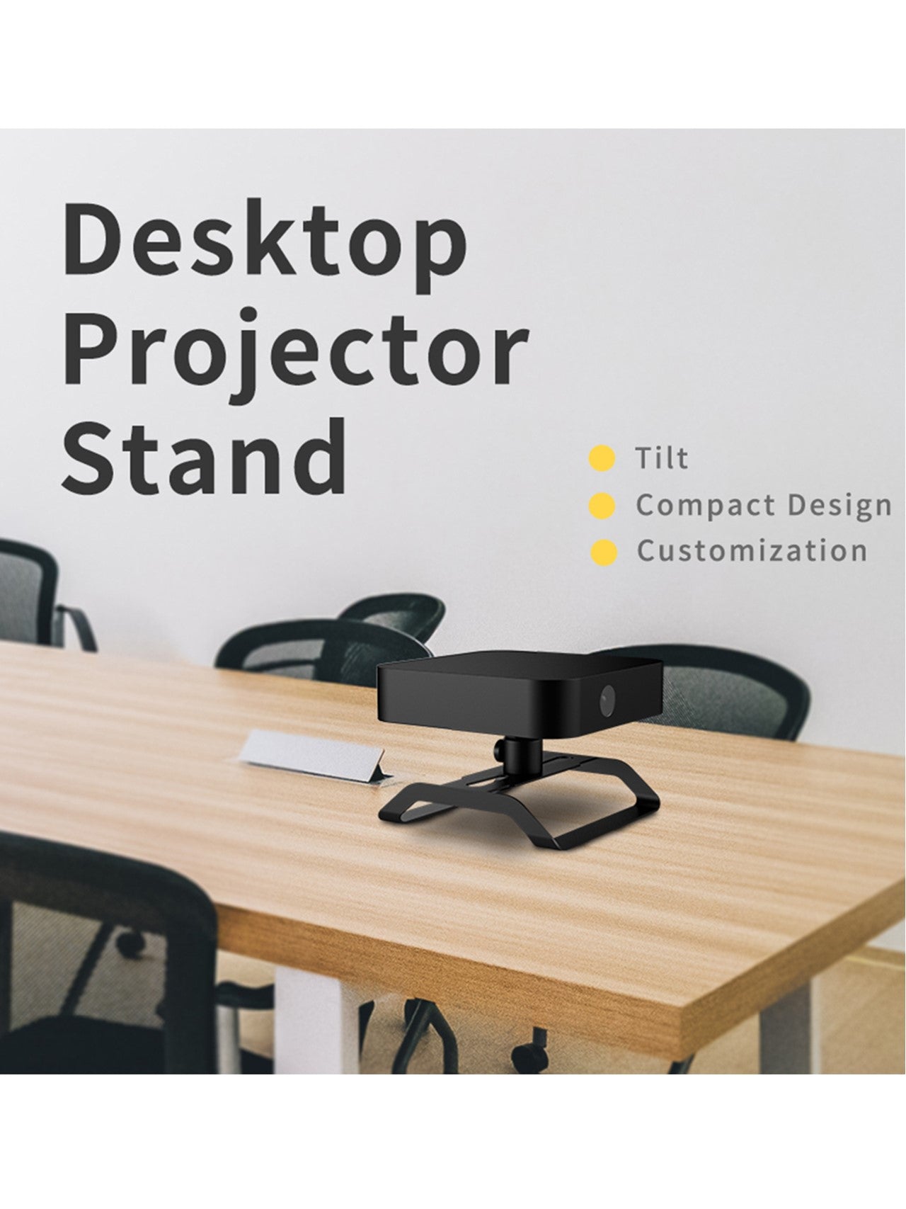 Desktop Free Standing Adjustable 360 Adjustment Projector Stand- Peacemounts PTM-1