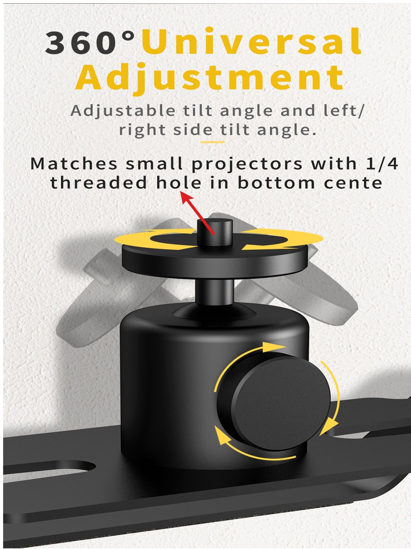 Desktop Free Standing Adjustable 360 Adjustment Projector Stand- Peacemounts PTM-1