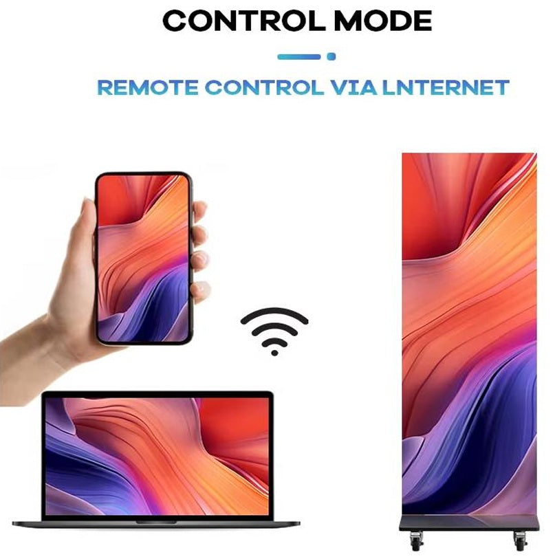 Guide Visual GOB Foldable Led Poster Display Screen