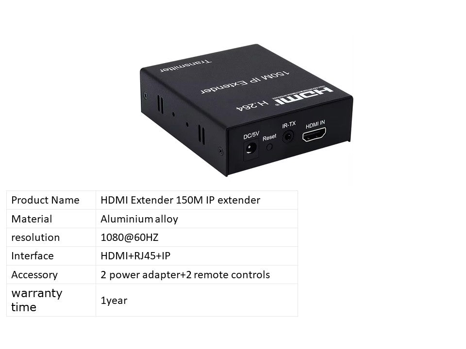 HDMI Extender 150M IP extender H.264 1080p 150M HDMI Extender