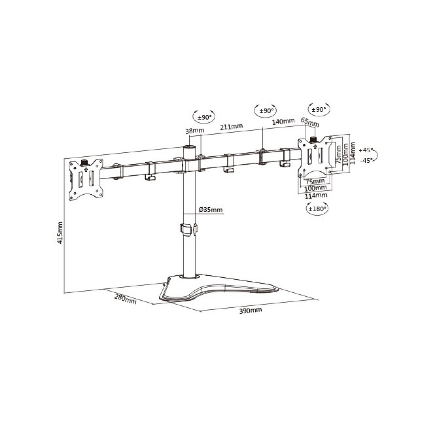 [M042] Screen Grid DUAL (Stand Ver.)