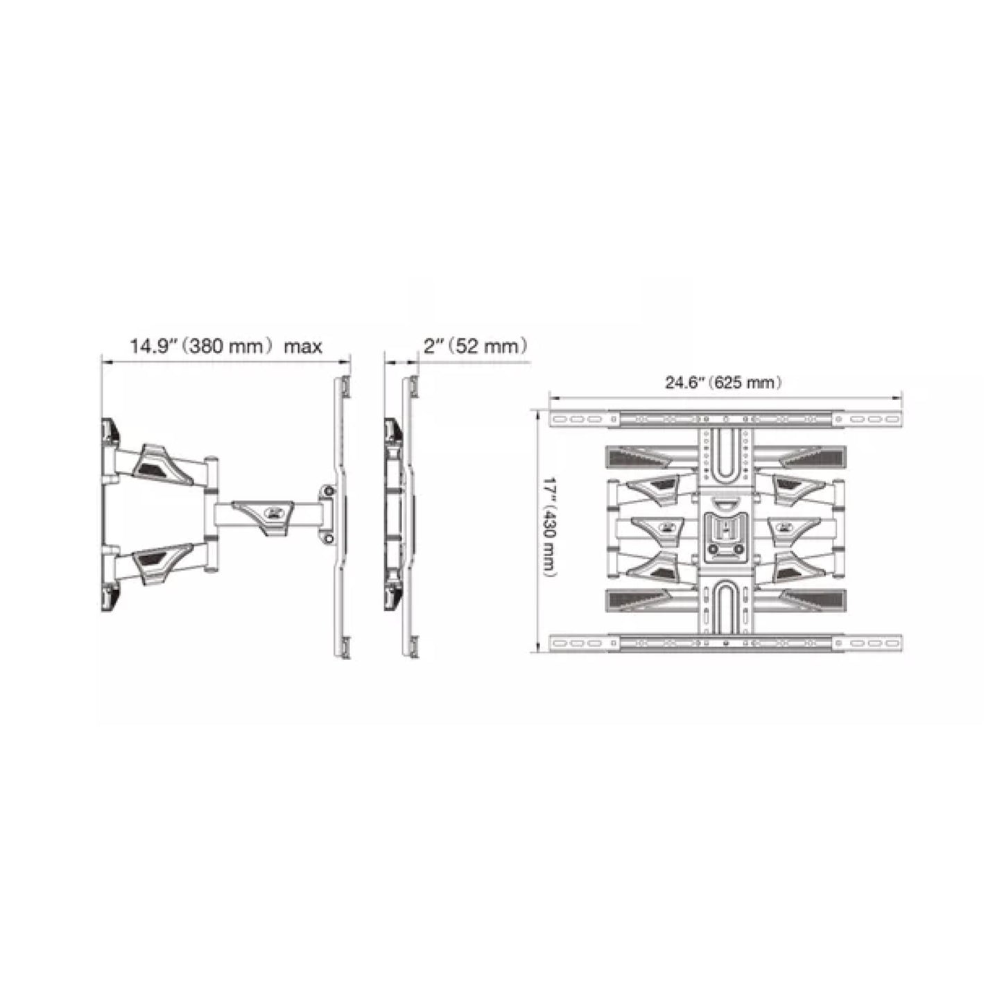 [NB-DF6] Full Motion Cantilever TV Wall Mount | 40" to 75"