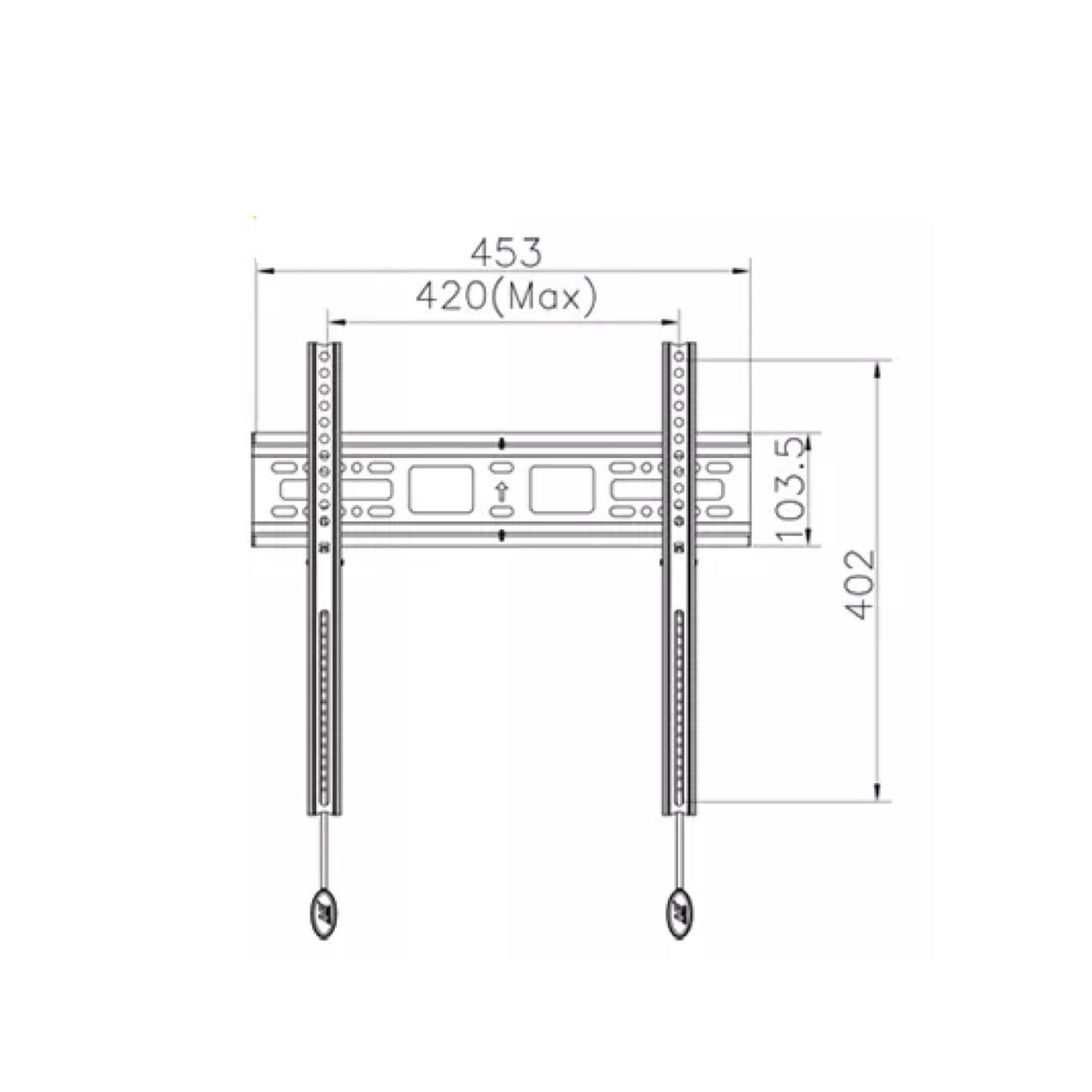 [NBC2-F] Low Profile TV Wall Mount | 32" to 55"