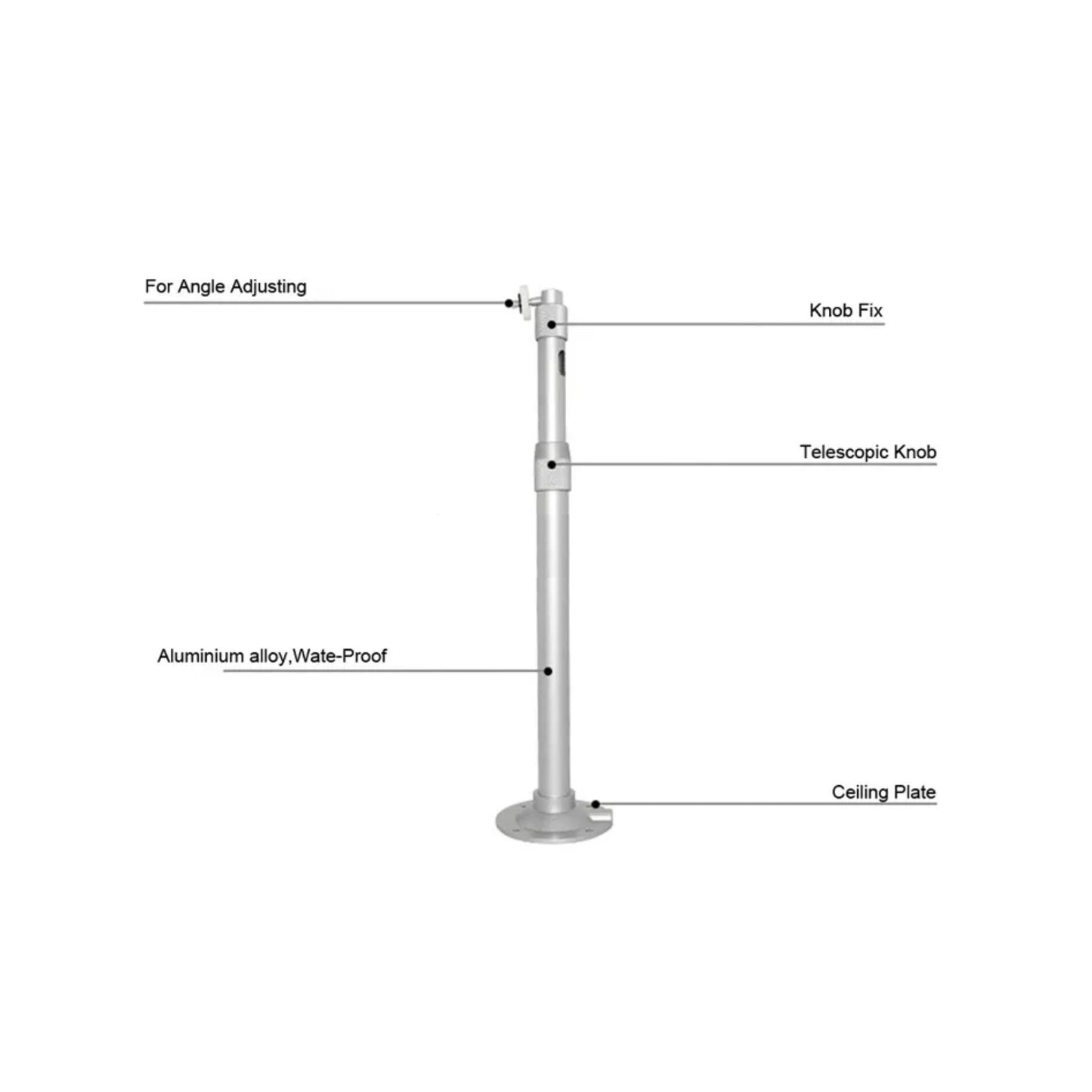 [V36] Telescopic Ceiling & Wall Mount for Projectors