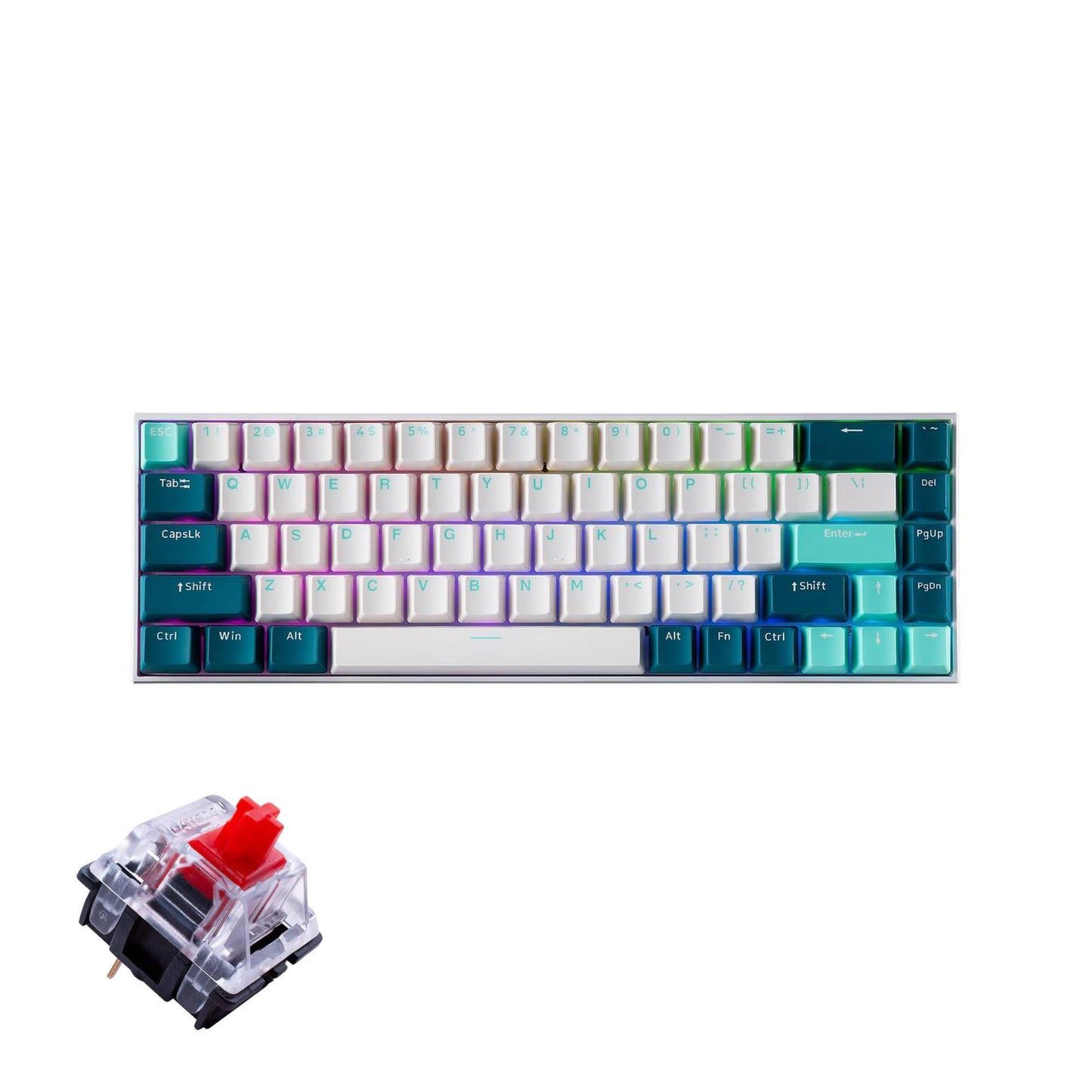 TECWARE 3-Mode Wireless Mechanical Keyboard B68+ (Gateron Switches)